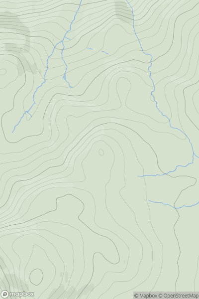 Thumbnail image for Dow Crag [Lake District S] [SD203994] showing contour plot for surrounding peak